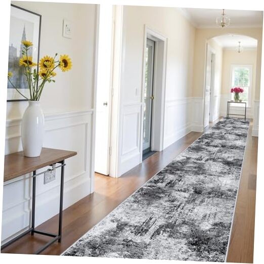 Washable 3x16 Hallway Runner Rug Stain Resistant Non Slip Living Room Carpet
