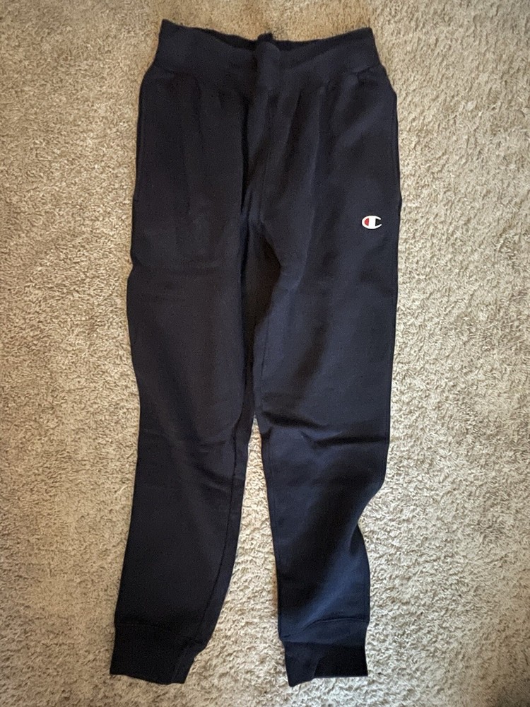 Champion Reverse Weave Navy Blue Joggers for Men - Medium Size