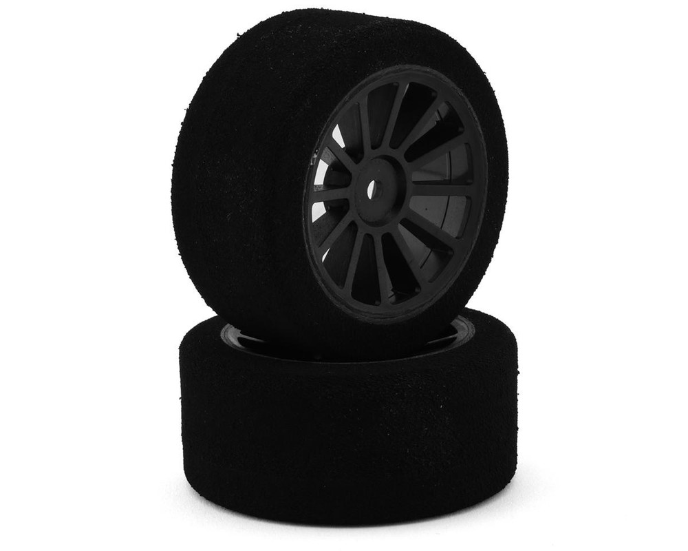 Kyosho Avantie 1/10 On Road Touring Car Front Foam Tires (Black) (2)w/12mm Hex