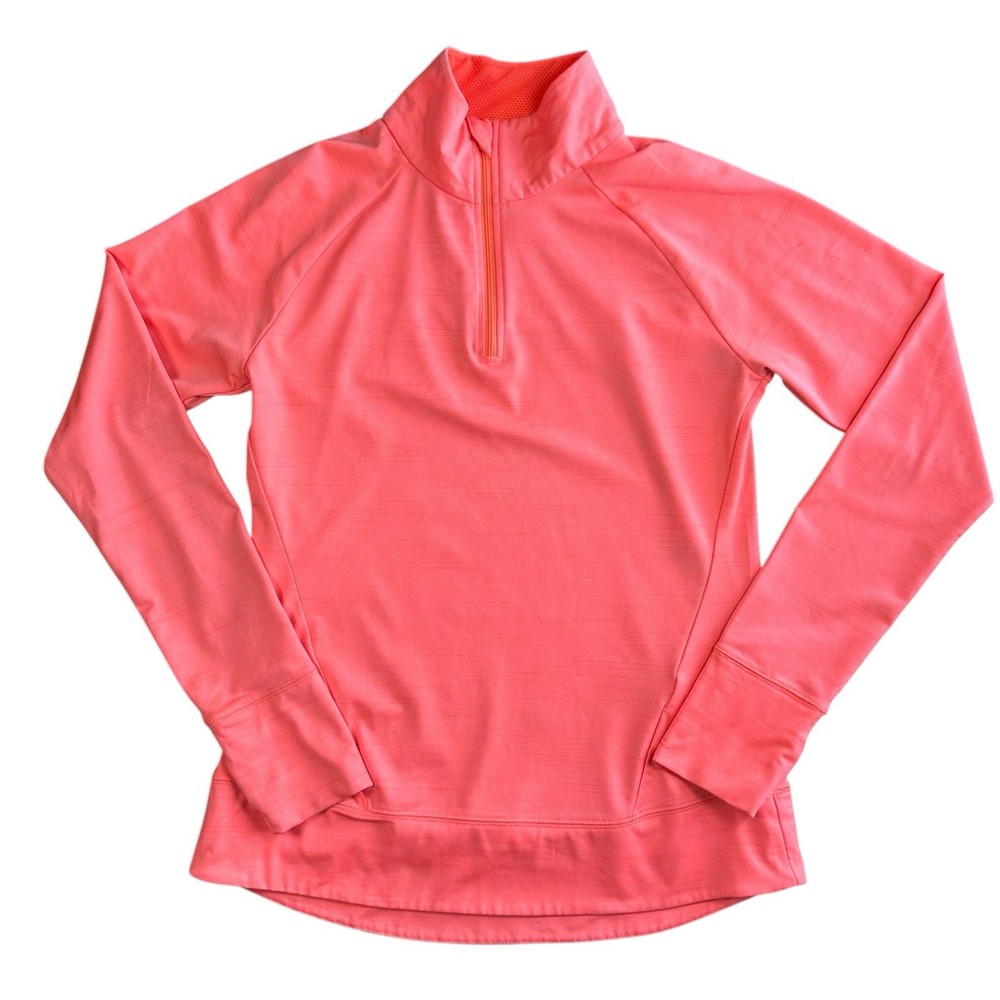Reebok Women’s M Coral 1/4 Zip Pullover Long Sleeve Athletic Running Top