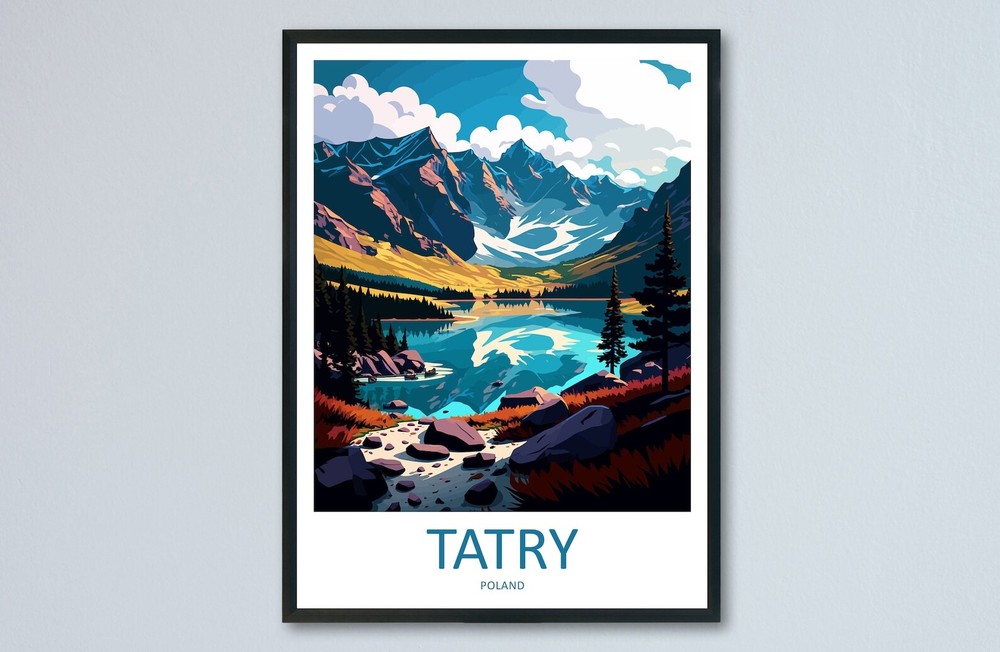 Tatry Travel Print Wall Art Tatry Wall Hanging Home Dcor Tatry Gift Art Lovers