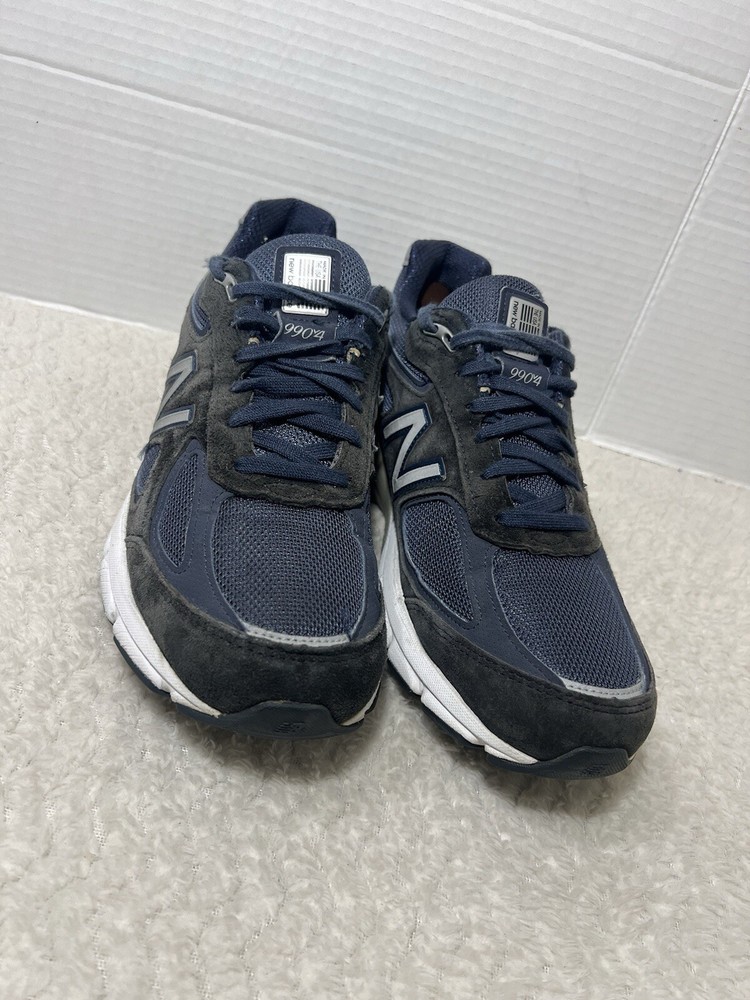 New Balance 990v4 Men's 10D Blue Suede Sneakers Athletic Shoes USA M990NV4