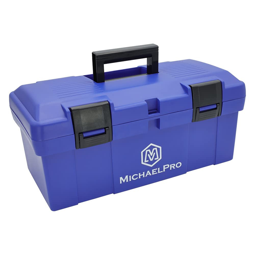 MP014035 17-Inch Tool Box with Removable Tray for Screws and Hardware Storage