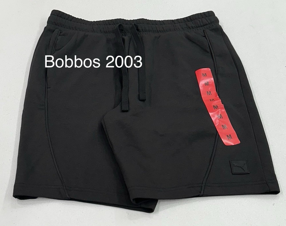 Puma Men's Drawstring with Pockets Regular Fit Shorts, Black, Size M