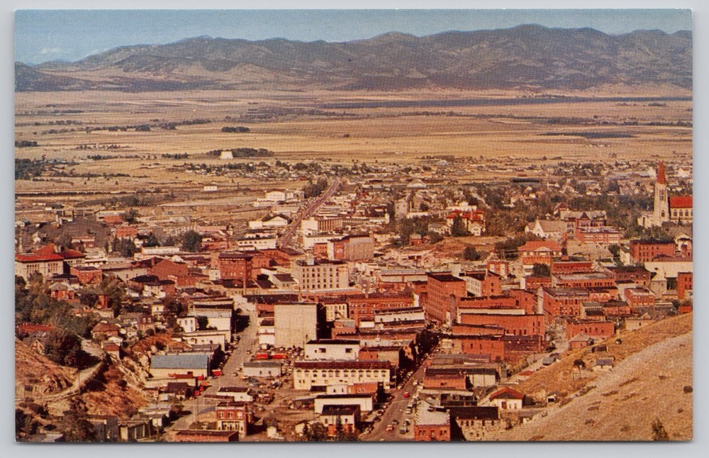 Birds Eye View Of Helena State Capitol Of Montana last Chance Gulch