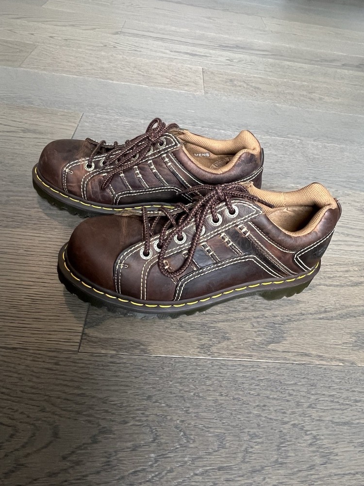 Vintage Doc Martens Keith Leather Oxford Chunky Shoes Mens 9 Brown