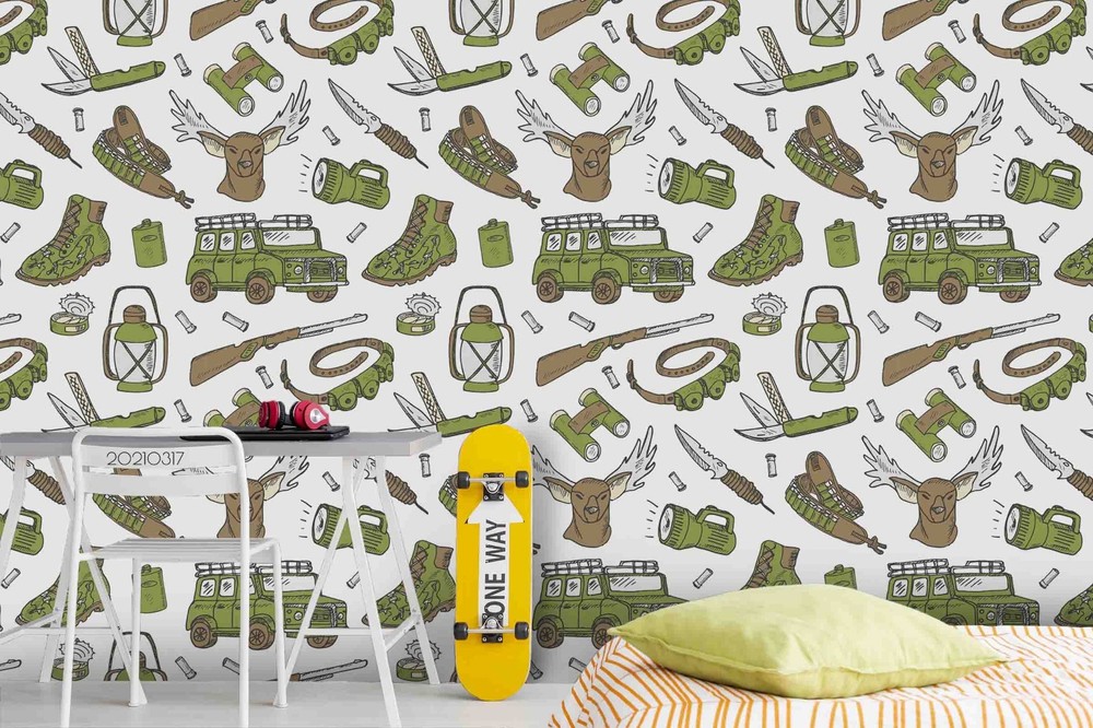 3D Hunter Theme Pattern Wall Murals Wallpaper Murals Wall Sticker