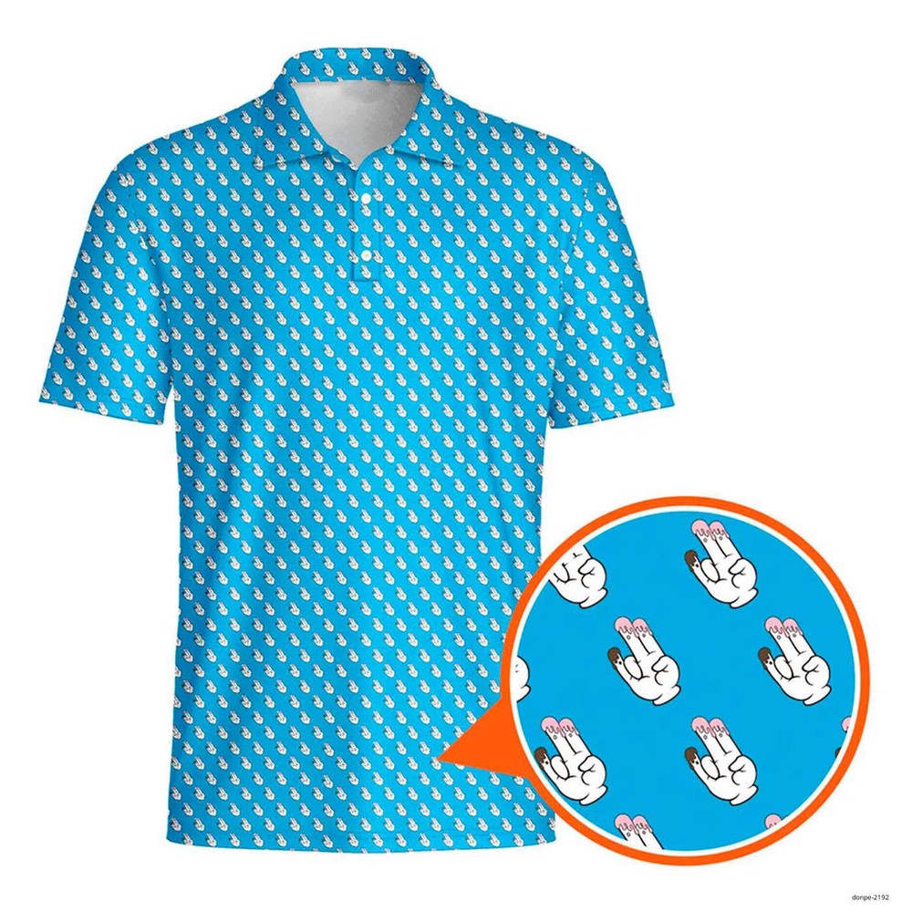 Shocker Two In The Pink One In The Stink - Funny Golf Polo Shirt For Men's