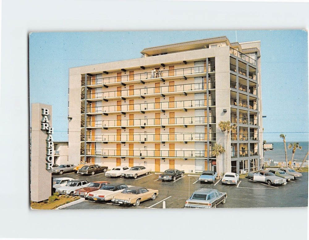 Postcard Bar Harbor Motor Inn Myrtle Beach South Carolina USA