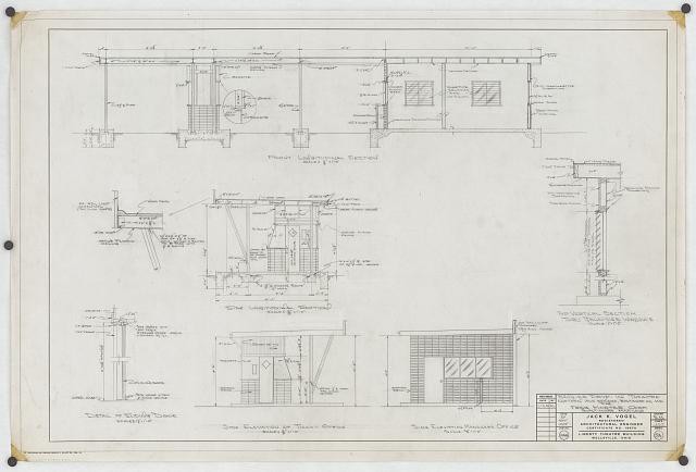 Wellsville OH Bengies Drive-In Theatre 1955 Ticket Manager Office Plans