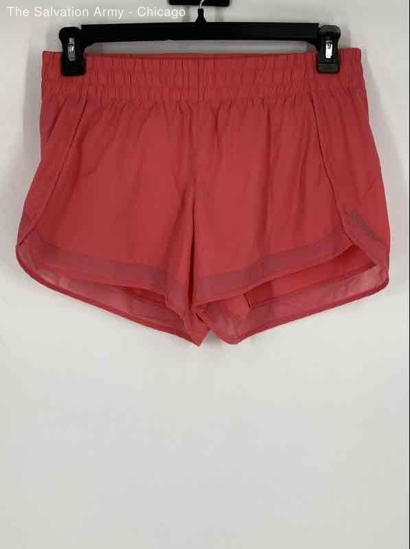 Athleta Womens Pink Regular Fit Elastic Waist Running Athletic Shorts Size M