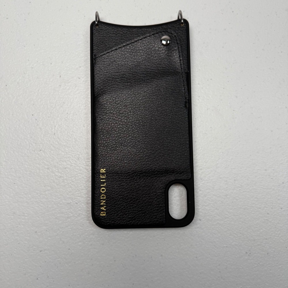 Bandolier Black Leather Phone Case No Chain
