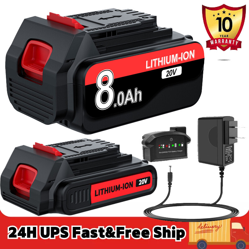 20V Black Decker MAX Lithium LBXR20 LBX20 Battery & Charger LB2X4020