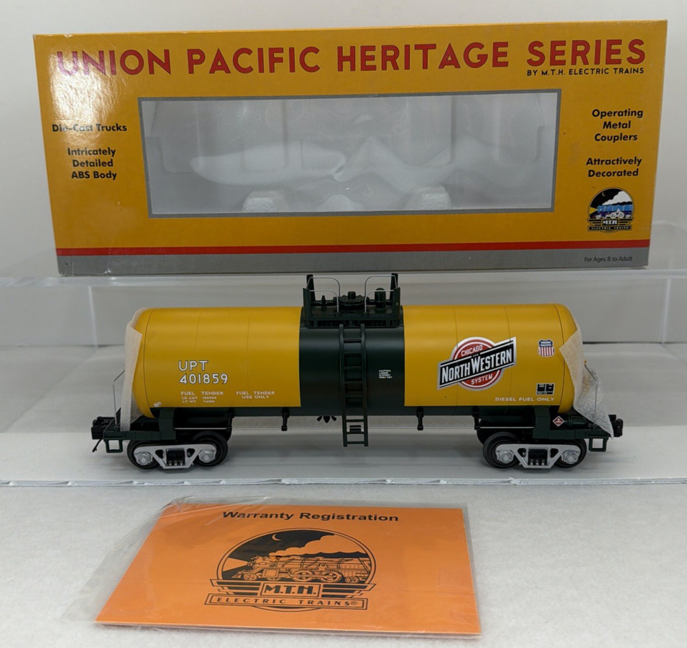 MTH Premier 20-96167 UP Heritage Chicago Northwestern Tank Car O New #401859