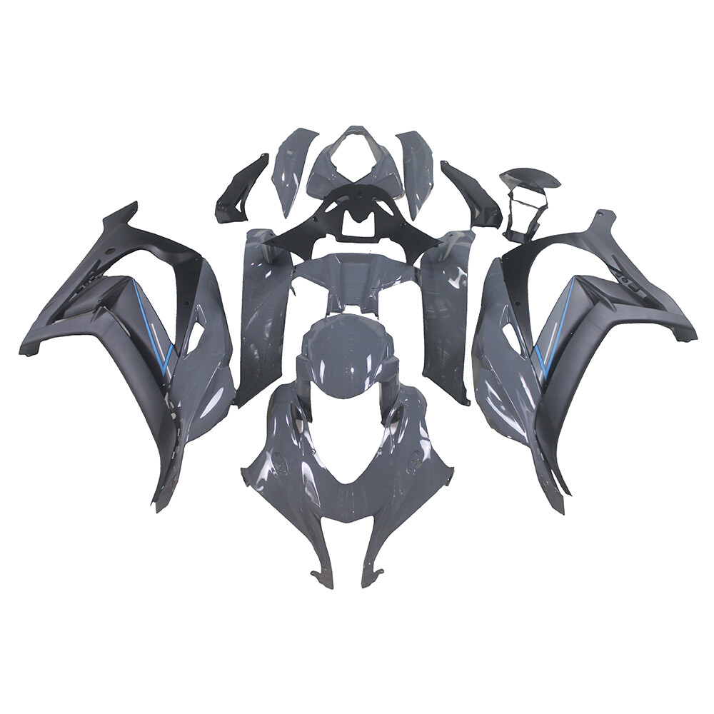 Gray Black Fairing Kit for 2016-2020 Kawasaki Ninja ZX10R ABS Injection Bodywork