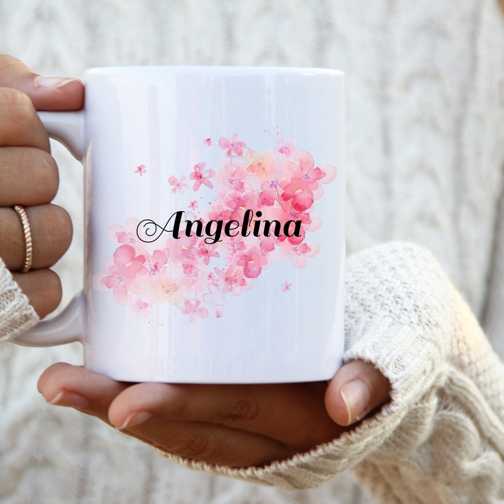 Personalized Name Mug Personalized Mug For Her Watercolor Name Mug Custom Name