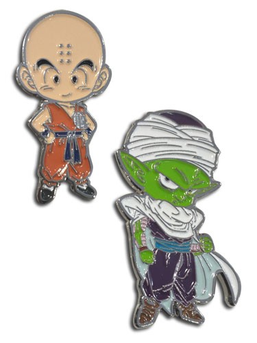 Pin Badge - Dragon Ball Super Krillin & Piccolo Enamel Lapel NEW