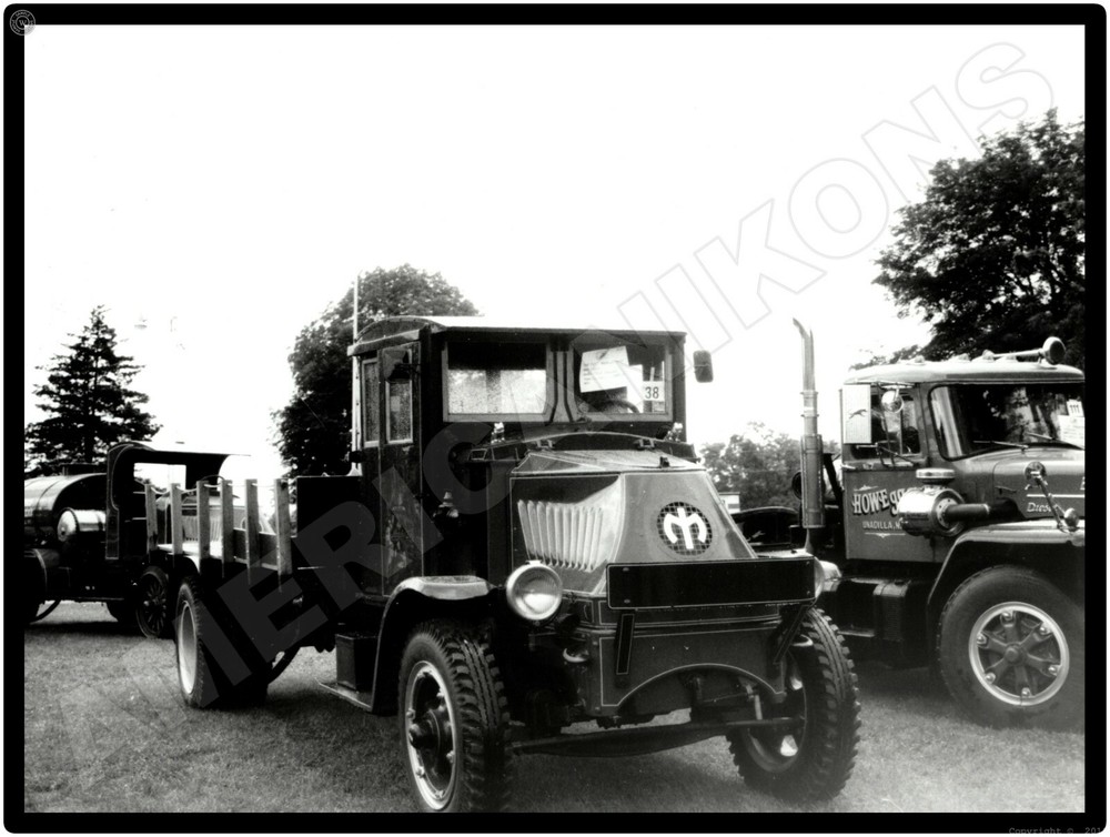 Mack Trucks New Metal Sign: Model AC at Vintage Truck Show Display