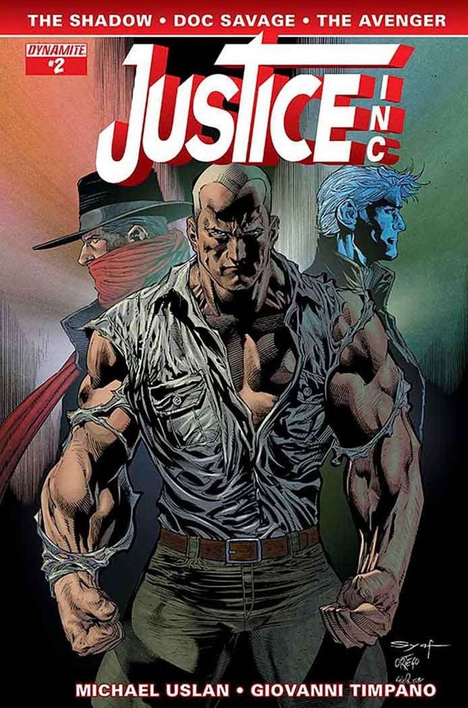 Justice Inc. (Dynamite) #2C VF; Dynamite | the Shadow Doc Savage the Avenger - w