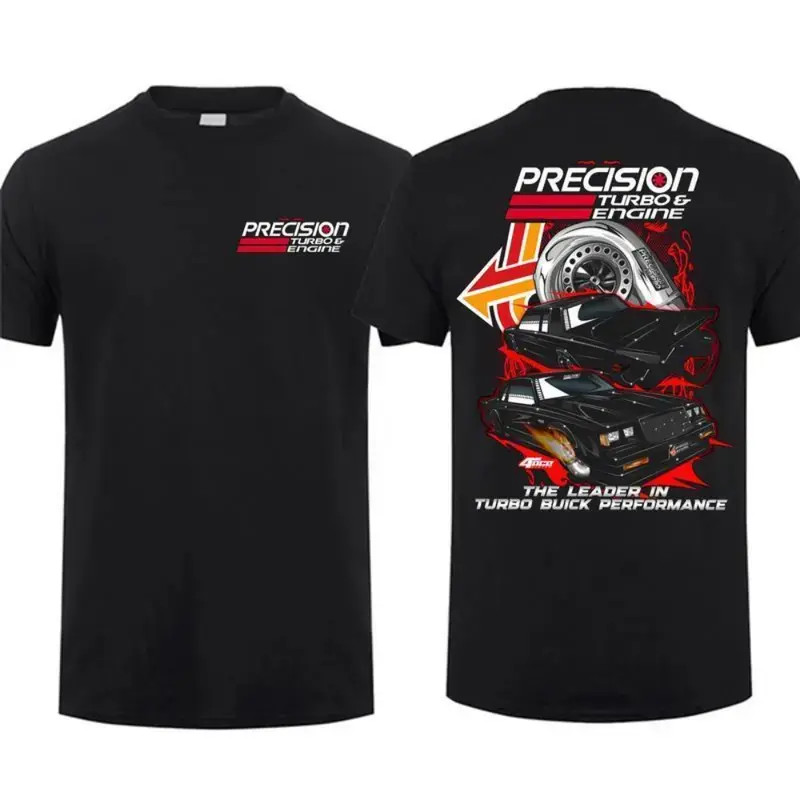 Precision Turbo Engine T-Shirt Turbo Buick Performance Graphic Tee Soft Breathab