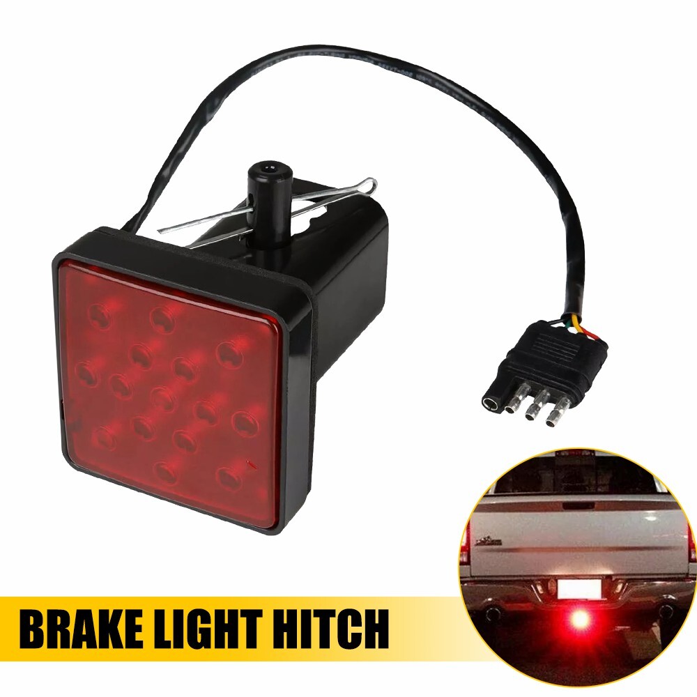 12 LED Brake Light Trailer Hitch Cover Towing & Hauling 2