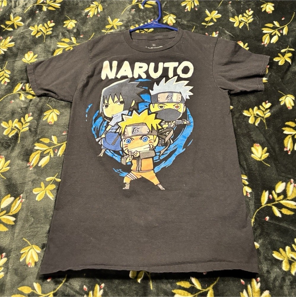 Ripple Junction Naruto Shippuden Naruto S Black Men's Graphic T-Shirt