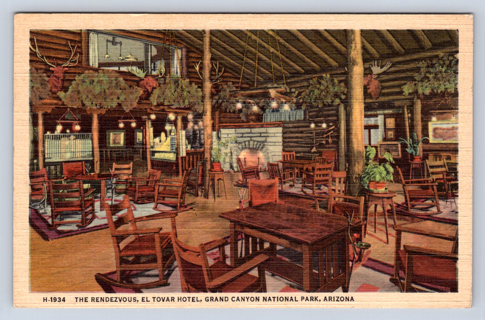 Vintage Postcard Grand Canyon National Park Arizona El Tovar Hotel