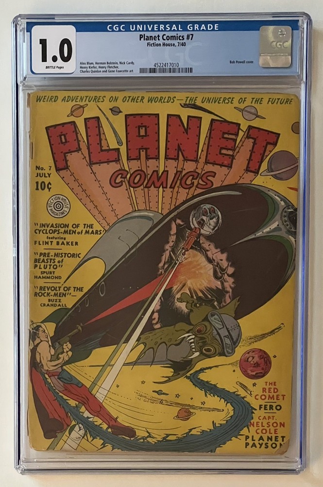 Planet Comics #7 (1940) CGC 1.0 - Fiction House Golden Age Sci-Fi