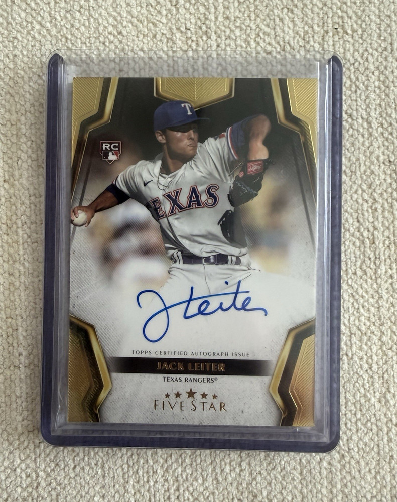 Topps Five Star 2024 Jack Leiter Texas Rangers RC Auto #FSA-JL