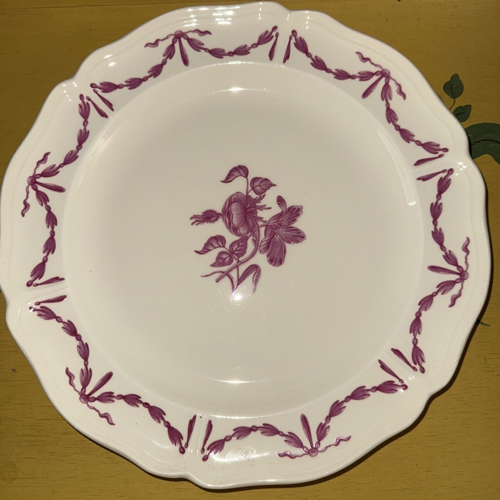 Wedgwood Williamsburg Restoration Husk Queen’s Shape Dinner Plate 10 1/2” /s