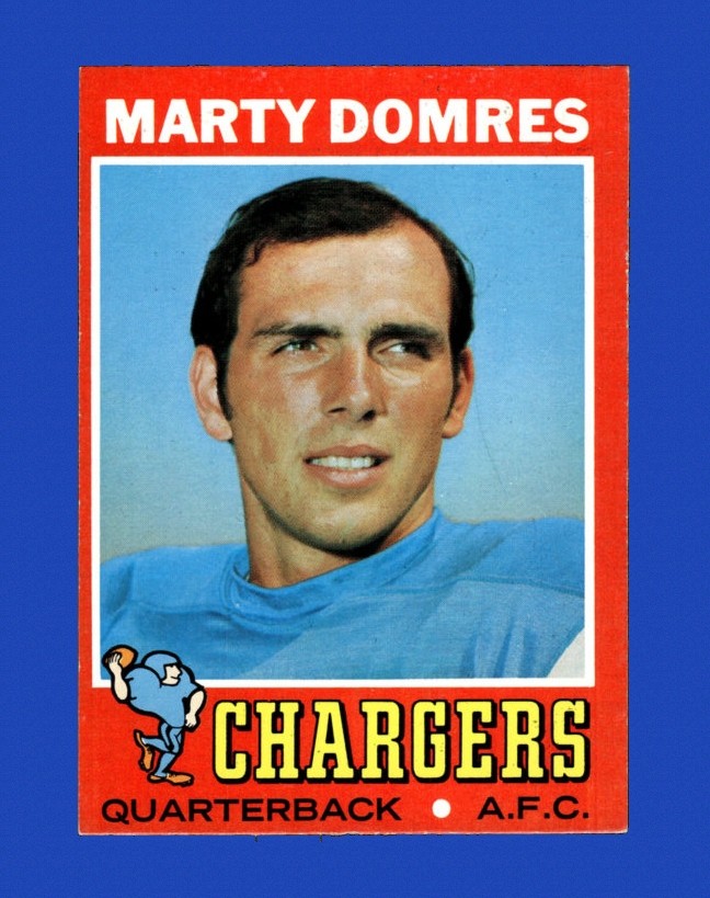 1971 Topps Set-Break # 66 Marty Domres RC NR-MINT *GMCARDS*Consign with Greg Morris Cards