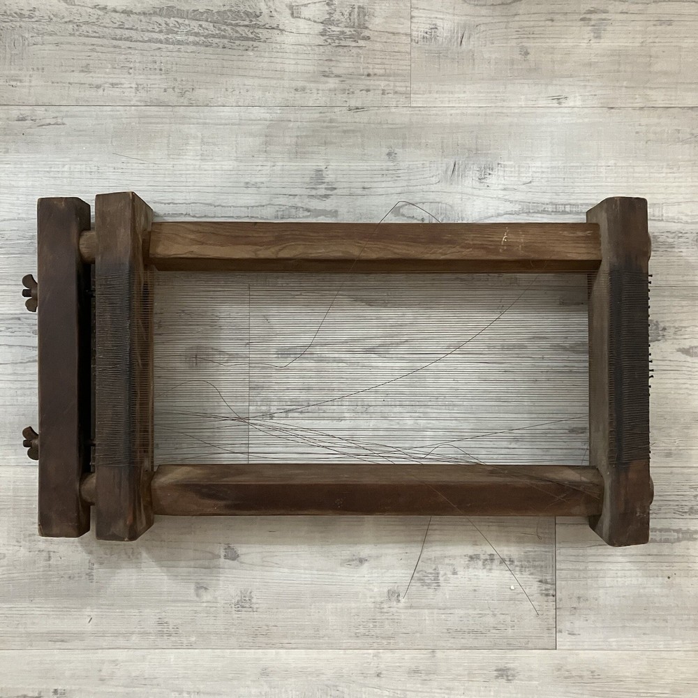 Vintage Wooden Chitarra Pasta Maker Italian Abruzzo Region Heirloom Wire Style-image