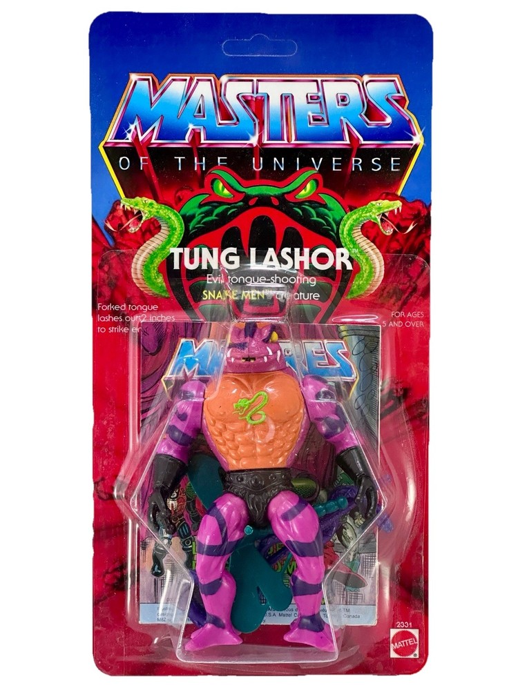 THUNG LASHOR MASTERS OF THE UNIVERSE MOTU COMPLETE VINTAGE SNAKEMEN CUSTOM CARD