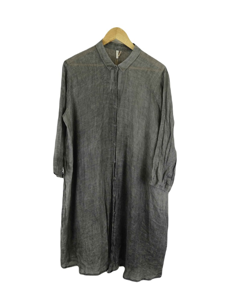 Annete Gortz Grey Button Down Over Shirt 18 by Reluv Clothing