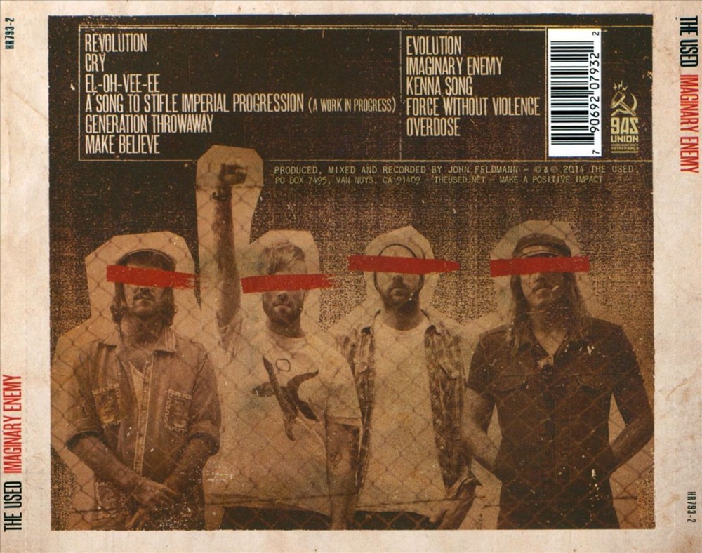 The Used Imaginary Enemy New Cd