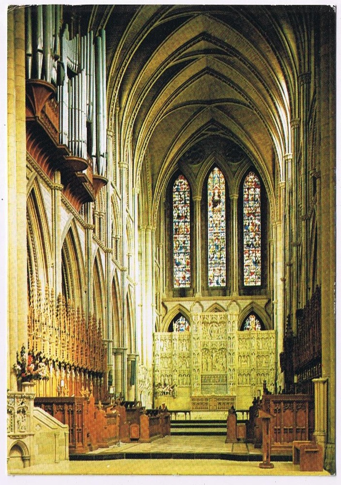 Postcard Truro Cathedral Cornwall England UK Quire & Sanctuary