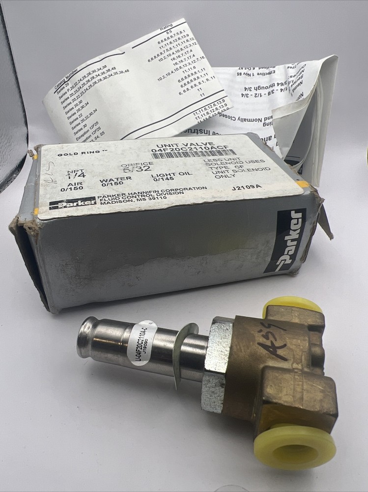 Parker Gold Ring Unit Valve 1/4
