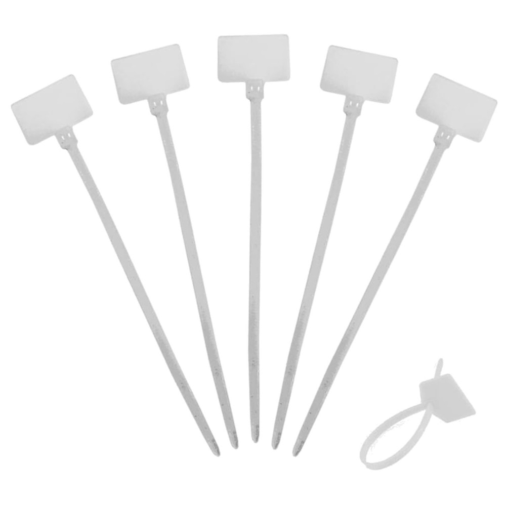 1000 Pcs Writable Nylon Cable Tags with Zip Ties for Easy Organization