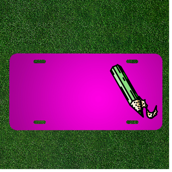 Custom Personalized Car License Plate With Add Names To Crayon Drawing Pencil