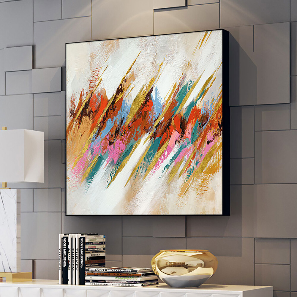 Wall Art Abstract Oil Painting Handpainted Colorful Landscape Art Pictures