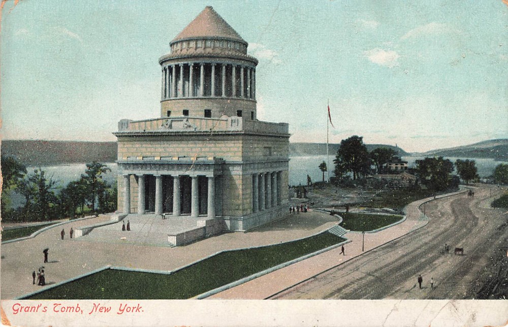 Grant Monument & Tomb On Riverside Park Drive Postcard Ny New York City 1907