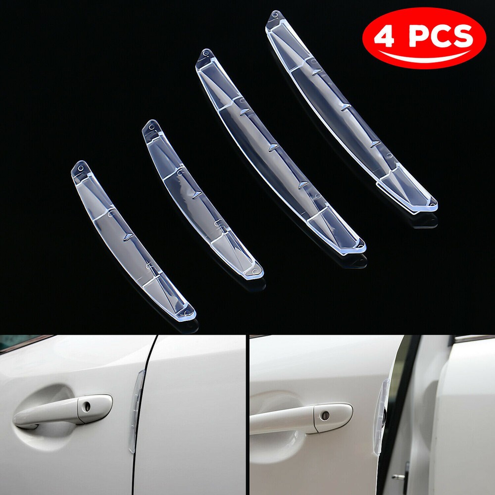 4x Car Door Edge Gap Guard Anti-Collision Corner Bumper Strips Scratch Protector