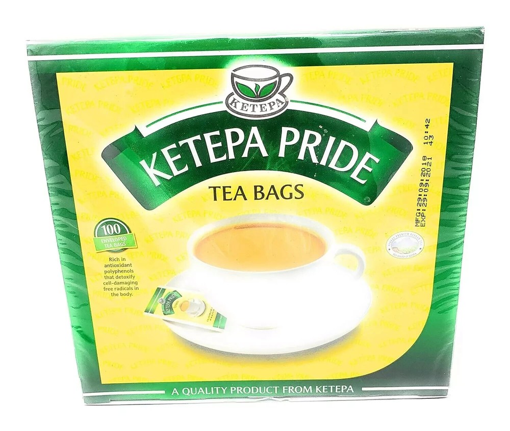 Ketepa Pride Kenyan 100 Individual Tea Bags - FREE SHIPPING