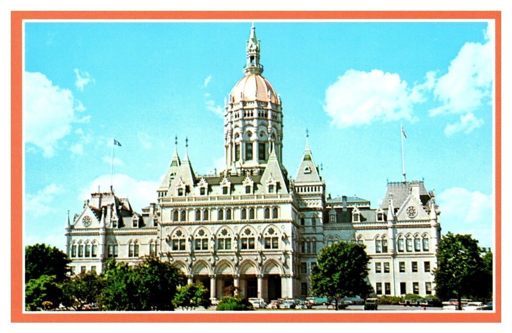1990s State Capitol Building Bushnell Park Hartford Connecticut Vintage Postcard