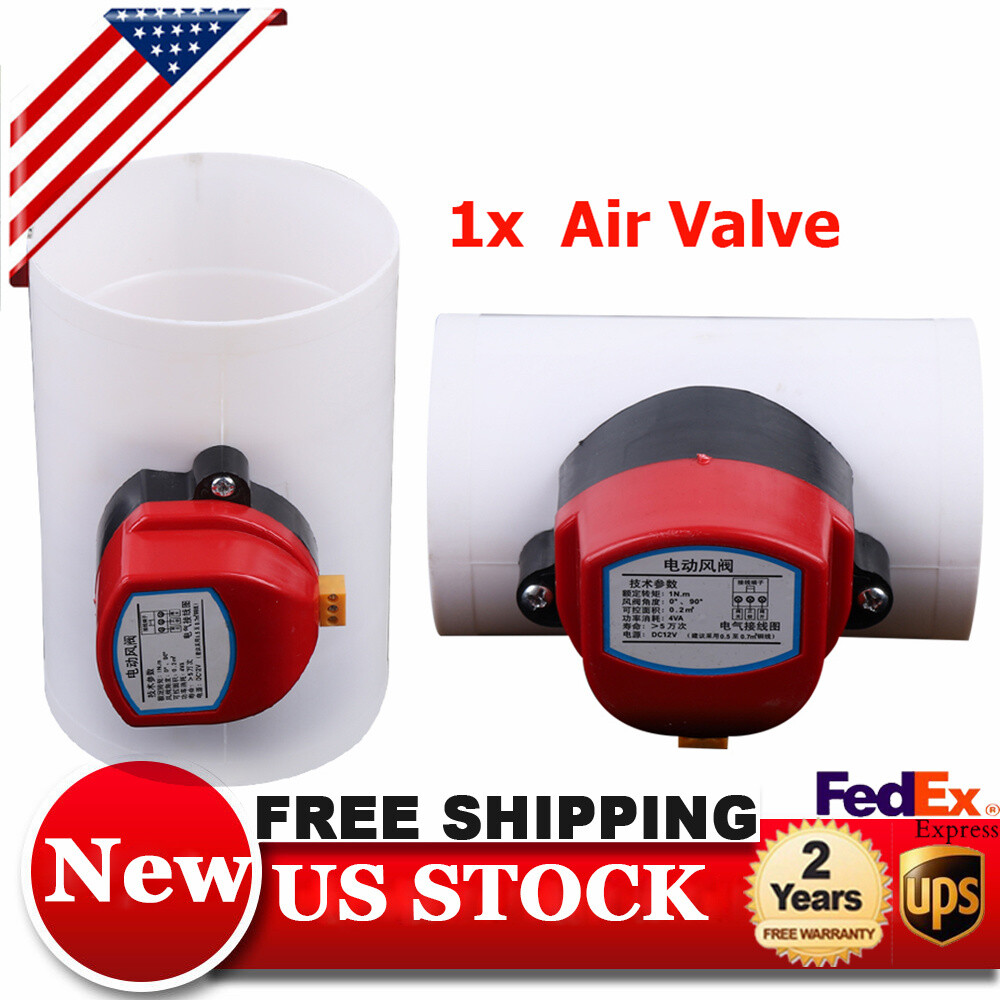 Plastic Air Damper Valve HVAC Electric Air Duct Motorized Damper For Ventilation