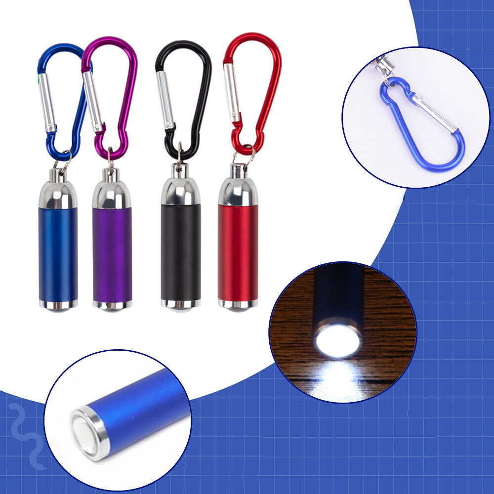 1Pc Ultra Bright Mini LED Camping Flashlight Keyring Torch Keychain