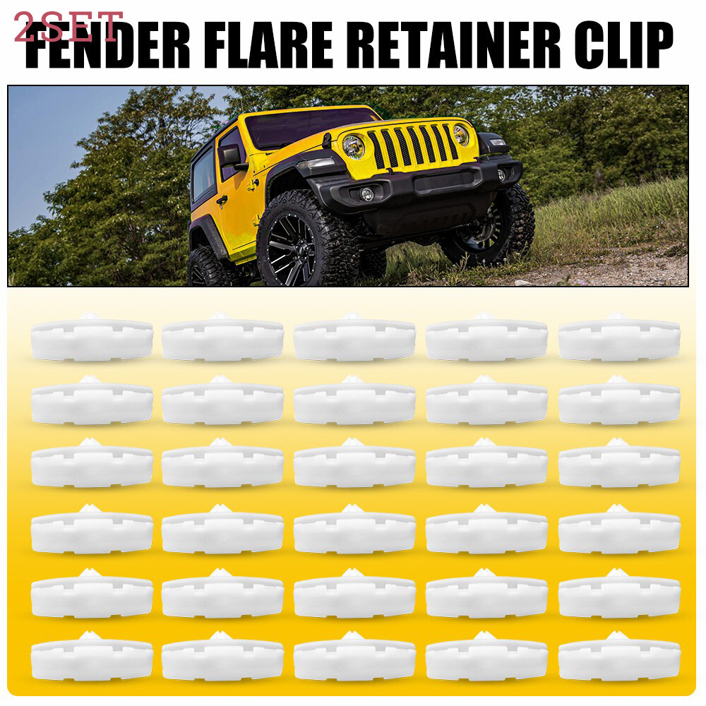 40pcs Fit Jeep Wrangler JL 18-20 Gladiator 20 Fender Flare Retainer Clips AUXITO