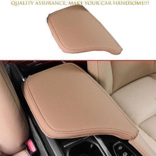 For Volvo XC60 2018-2024 Brown Leather Center Console Armrest Lid Box Cover 1PCS