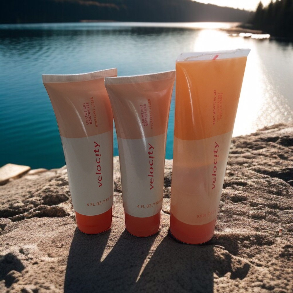 3 Pack) Mary Kay Velocity Lightweight Moisturizer 4oz & Body Moisture Gel 6.5oz