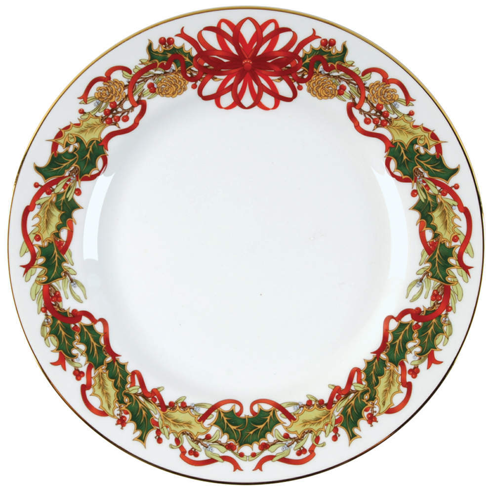 Sadek Christmas Garland Salad Plate 645511